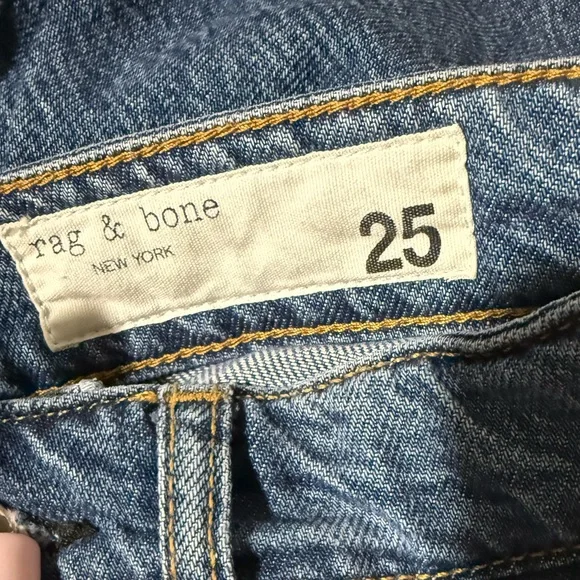 Rag & Bone Logan Wide Leg High Rise jeans in Lilly - Picture 7 of 9